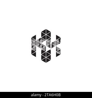 KX initial logo letters in high quality professional design that will print well across any print media Stock Vector