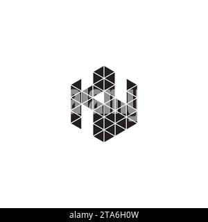 KW initial logo letters in high quality professional design that will print well across any print media Stock Vector