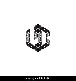 LC initial logo letters in high quality professional design that will print well across any print media Stock Vector