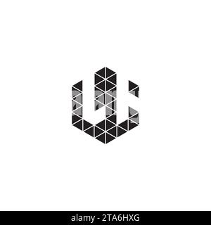 LL initial logo letters in high quality professional design that will print well across any print media Stock Vector