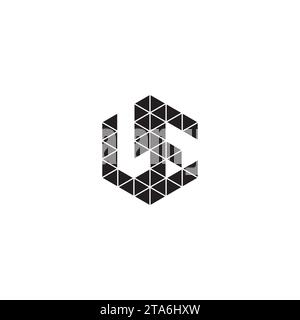 LE initial logo letters in high quality professional design that will print well across any print media Stock Vector