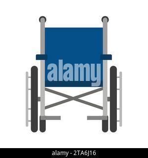 Wheelchair icon for disabled person isolated on white background, Vector illustration Stock Vector