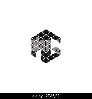 MG initial logo letters in high quality professional design that will print well across any print media Stock Vector