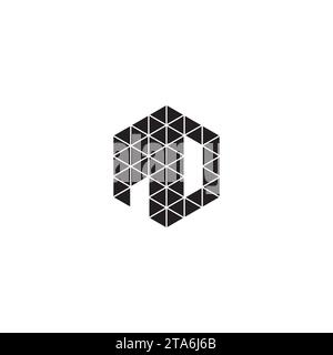 MD initial logo letters in high quality professional design that will print well across any print media Stock Vector
