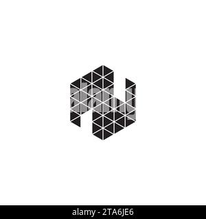 MW initial logo letters in high quality professional design that will print well across any print media Stock Vector