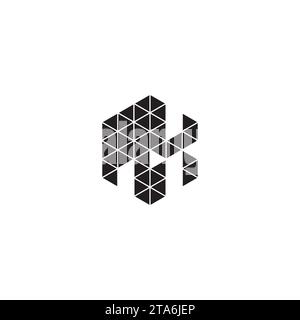 MX initial logo letters in high quality professional design that will print well across any print media Stock Vector