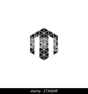 NN initial logo letters in high quality professional design that will print well across any print media Stock Vector