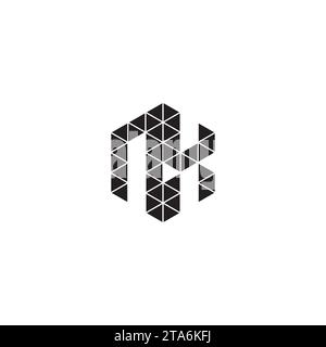 NX initial logo letters in high quality professional design that will print well across any print media Stock Vector