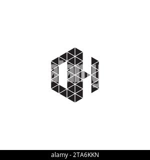 OH initial logo letters in high quality professional design that will print well across any print media Stock Vector
