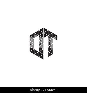 OT initial logo letters in high quality professional design that will print well across any print media Stock Vector