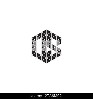 OS initial logo letters in high quality professional design that will print well across any print media Stock Vector