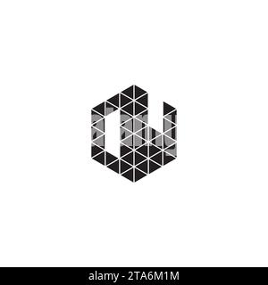 OW initial logo letters in high quality professional design that will print well across any print media Stock Vector
