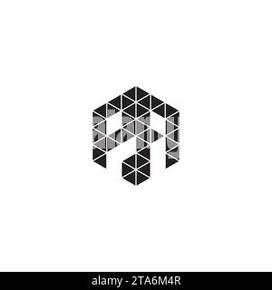 PA initial logo letters in high quality professional design that will print well across any print media Stock Vector