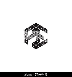 PE initial logo letters in high quality professional design that will print well across any print media Stock Vector