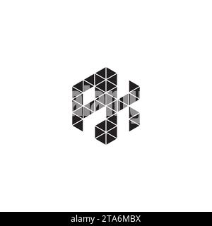 PK initial logo letters in high quality professional design that will print well across any print media Stock Vector