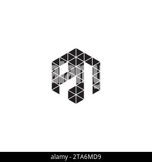 PN initial logo letters in high quality professional design that will print well across any print media Stock Vector