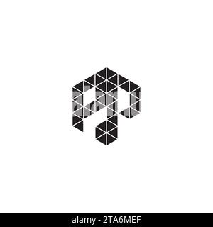 PP initial logo letters in high quality professional design that will print well across any print media Stock Vector