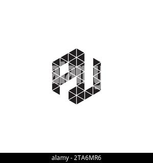 PV initial logo letters in high quality professional design that will print well across any print media Stock Vector