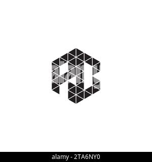 RC initial logo letters in high quality professional design that will print well across any print media Stock Vector
