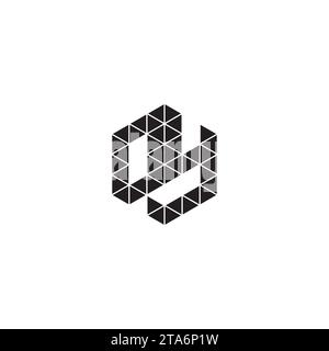 QY initial logo letters in high quality professional design that will print well across any print media Stock Vector