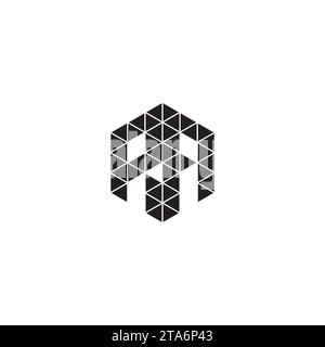 RA initial logo letters in high quality professional design that will print well across any print media Stock Vector