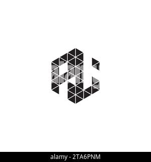 RL initial logo letters in high quality professional design that will print well across any print media Stock Vector
