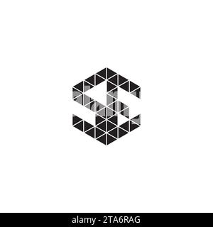 SE initial logo letters in high quality professional design that will print well across any print media Stock Vector