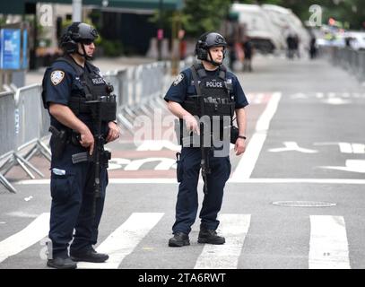 Portrait of NYPD police officer/s on duty from the roster of New York ...