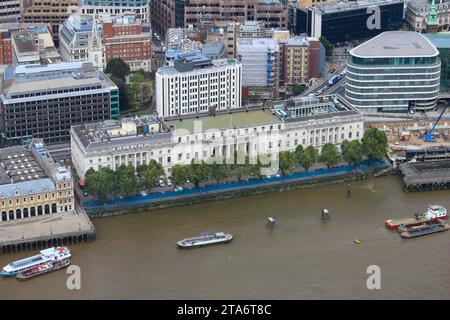 Custom House in London, UK. Historic civic building used by His Majesty's Revenue and Customs. Stock Photo