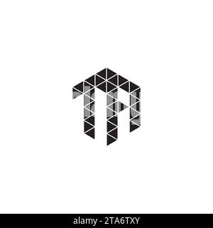 TA initial logo letters in high quality professional design that will print well across any print media Stock Vector