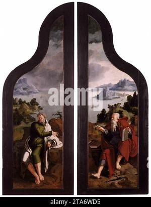 The Last Judgment (outside wings) 1527 by Lucas Van Leyden Stock Photo