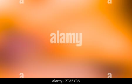 Gradient orange blurry abstract wave background frosted glass effect thanksgiving backdrop Stock Photo