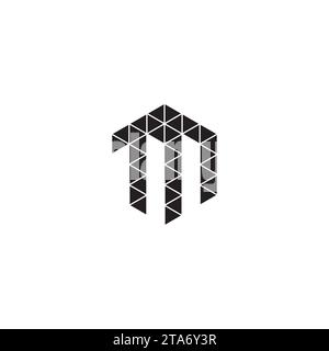 TN initial logo letters in high quality professional design that will print well across any print media Stock Vector