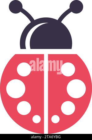 Ladybug icon logo design illustration Stock Vector