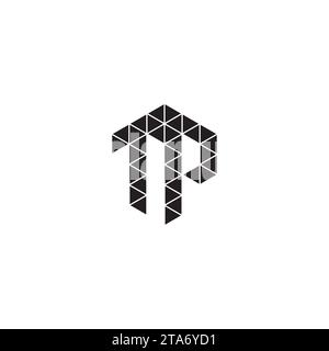 TP initial logo letters in high quality professional design that will print well across any print media Stock Vector