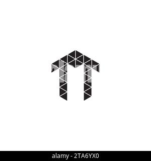TT initial logo letters in high quality professional design that will print well across any print media Stock Vector