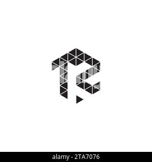 TZ initial logo letters in high quality professional design that will print well across any print media Stock Vector