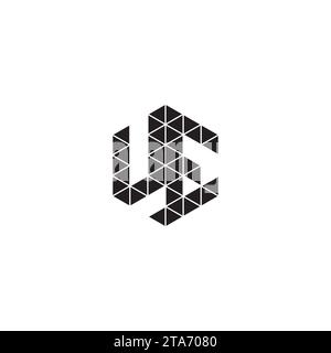 UE initial logo letters in high quality professional design that will print well across any print media Stock Vector