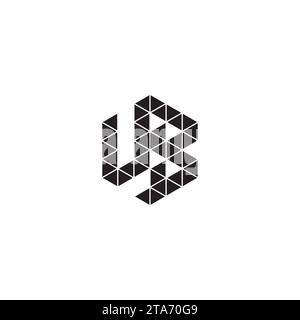 UB initial logo letters in high quality professional design that will print well across any print media Stock Vector