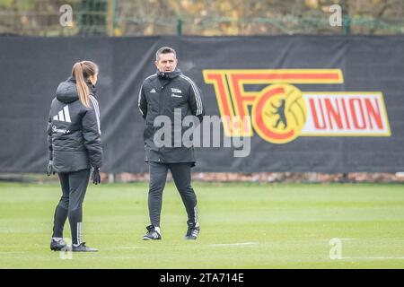Trainer Marie-Louise Eta (Union) Berlin, April 18, 2026, Football ...