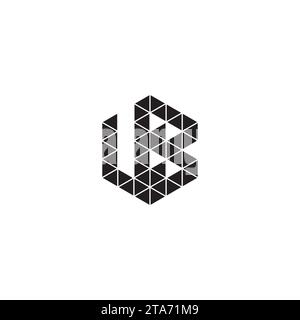 VB initial logo letters in high quality professional design that will print well across any print media Stock Vector