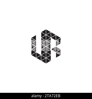 VR initial logo letters in high quality professional design that will print well across any print media Stock Vector