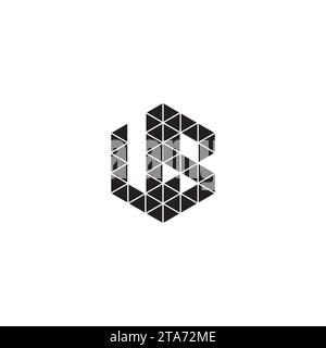 VS initial logo letters in high quality professional design that will print well across any print media Stock Vector