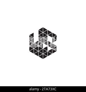 WS initial logo letters in high quality professional design that will print well across any print media Stock Vector