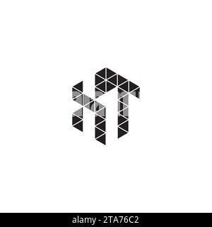 XT initial logo letters in high quality professional design that will print well across any print media Stock Vector