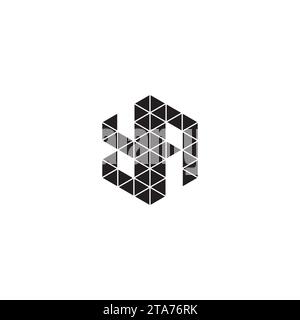 YA initial logo letters in high quality professional design that will print well across any print media Stock Vector