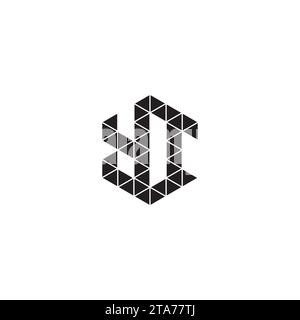 YI initial logo letters in high quality professional design that will print well across any print media Stock Vector