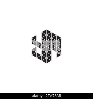 YM initial logo letters in high quality professional design that will print well across any print media Stock Vector