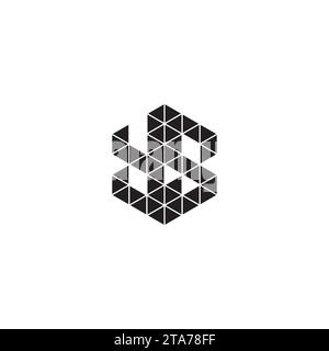 YS initial logo letters in high quality professional design that will print well across any print media Stock Vector