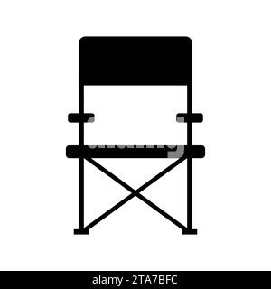 Icon of Fishing folding chair. White background with shadow design. Vector  illustration Stock Vector Image & Art - Alamy